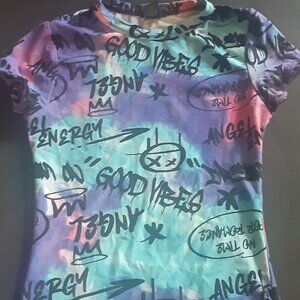 Graffiti baby doll fit tee